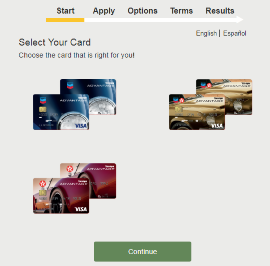 Apply for the CHEVRON Credit Card