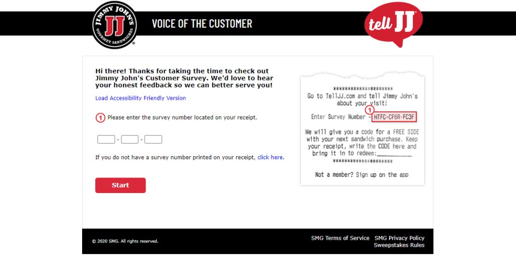 Jimmy Johns Customer Survey