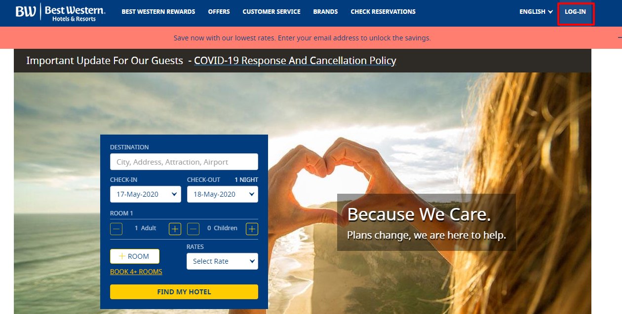 login into Best Western Employee Portal