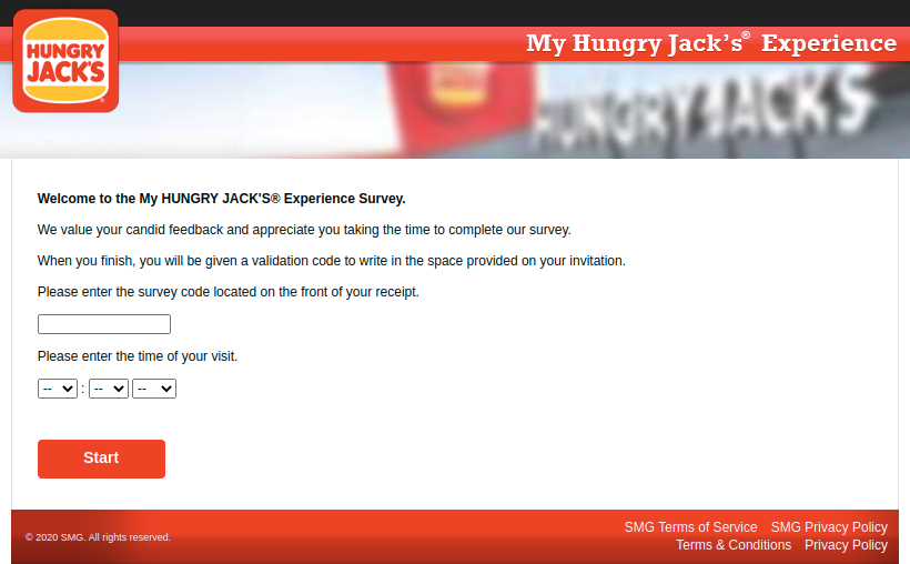 hungry jacks survey
