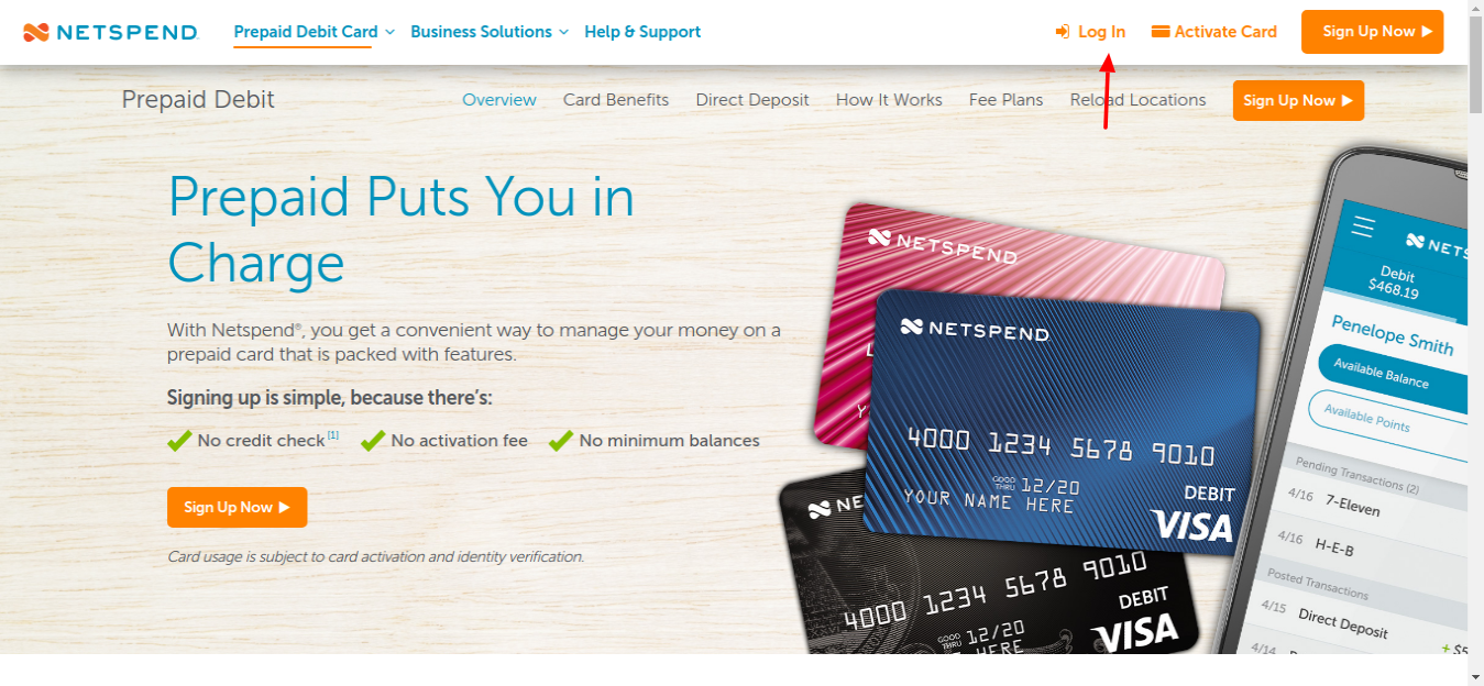 Netspend Prepaid Card Login