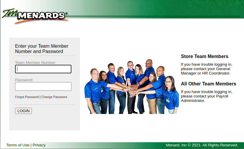Menards Employee Login tips