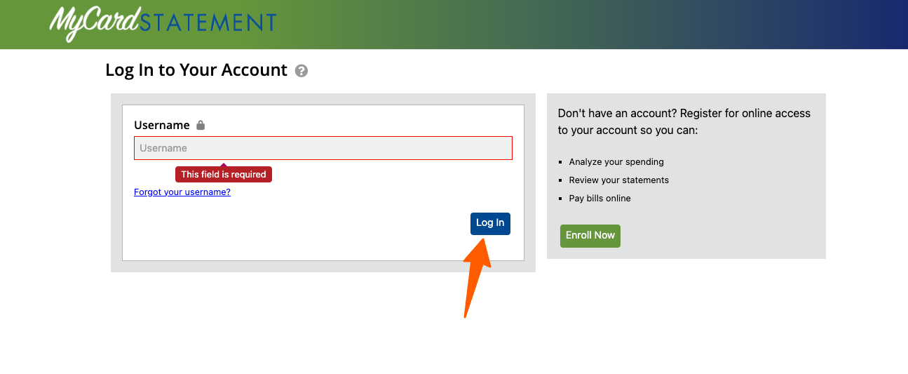mycardstatement login
