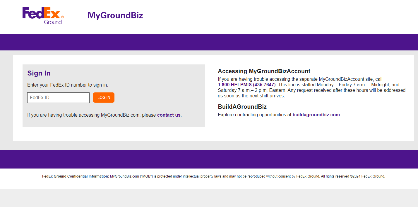 Mygroundbizaccount Login